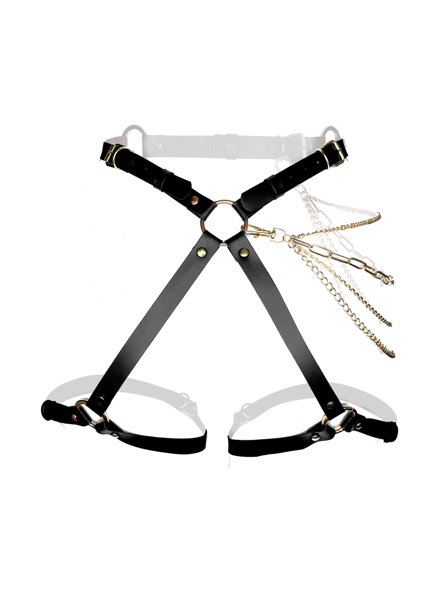 Harness for Hips and Thighs Asymmetrical with Chains
